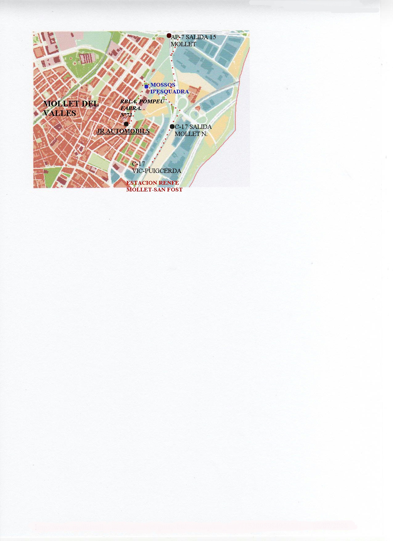 Plano de JR Autom�bils